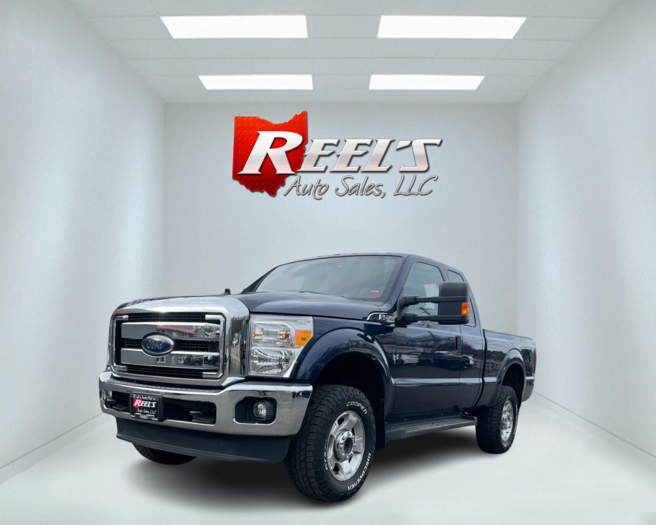 2015 Blue /Gray Ford F-350 SD XLT SuperCab Long Bed 4WD (1FT8X3B68FE) with an 6.2L V8 OHV 16V engine, 6-Speed Automatic transmission, located at 11115 Chardon Rd. , Chardon, OH, 44024, (440) 214-9705, 41.580246, -81.241943 - This 2015 Ford F-350 XLT Supercab 4WD, equipped with a robust 6.2L V8 engine and a 6-speed automatic transmission, offers substantial power and capability, suited for both work and recreational towing needs. It ensures driver comfort with a power driver's seat and power-adjustable pedals, coupled wi - Photo#0
